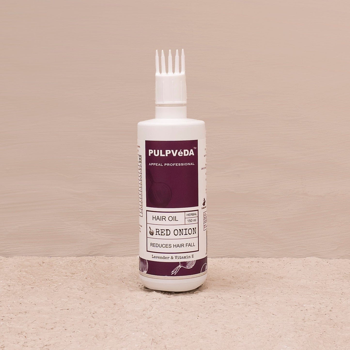 RED ONION HAIR OIL WITH LAVENDER & SHIKAKAI HERB EXTRACTS | Reduces Hair Fall |150 ml Hair Oil Pulpvéda