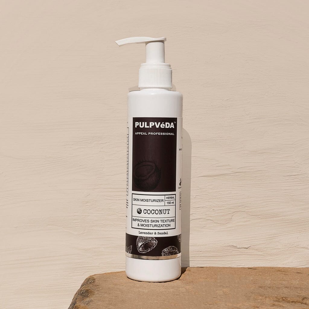COCONUT REJUVENATING SKIN MOISTURIZER WITH LAVENDER AND SANDAL FOR INDIAN SKIN |150 ml moisturizer Pulpvéda