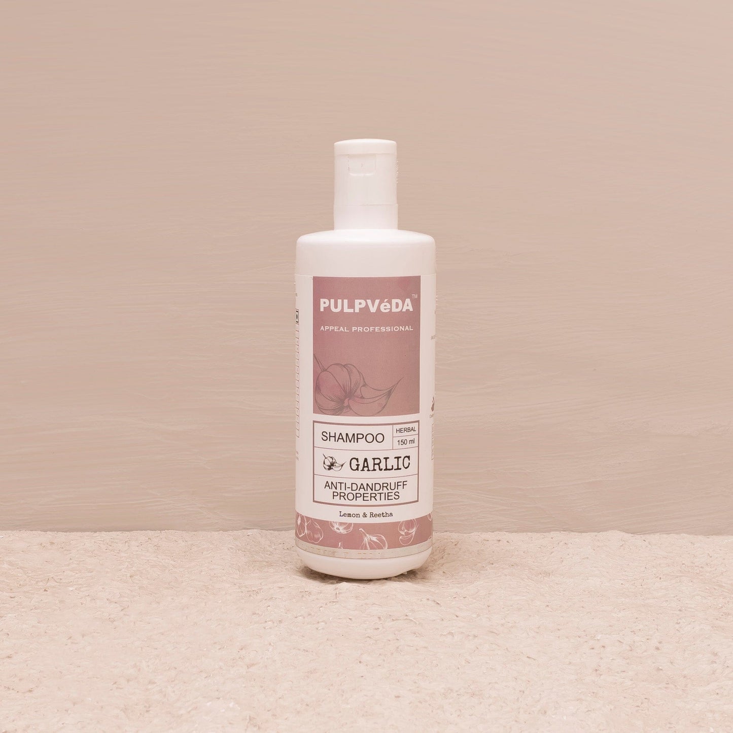 GARLIC HAIR SHAMPOO WITH LEMON & REETHA HERB EXTRACTS | ANTI DANDRUFF |150 ml Hair Shampoo Pulpvéda