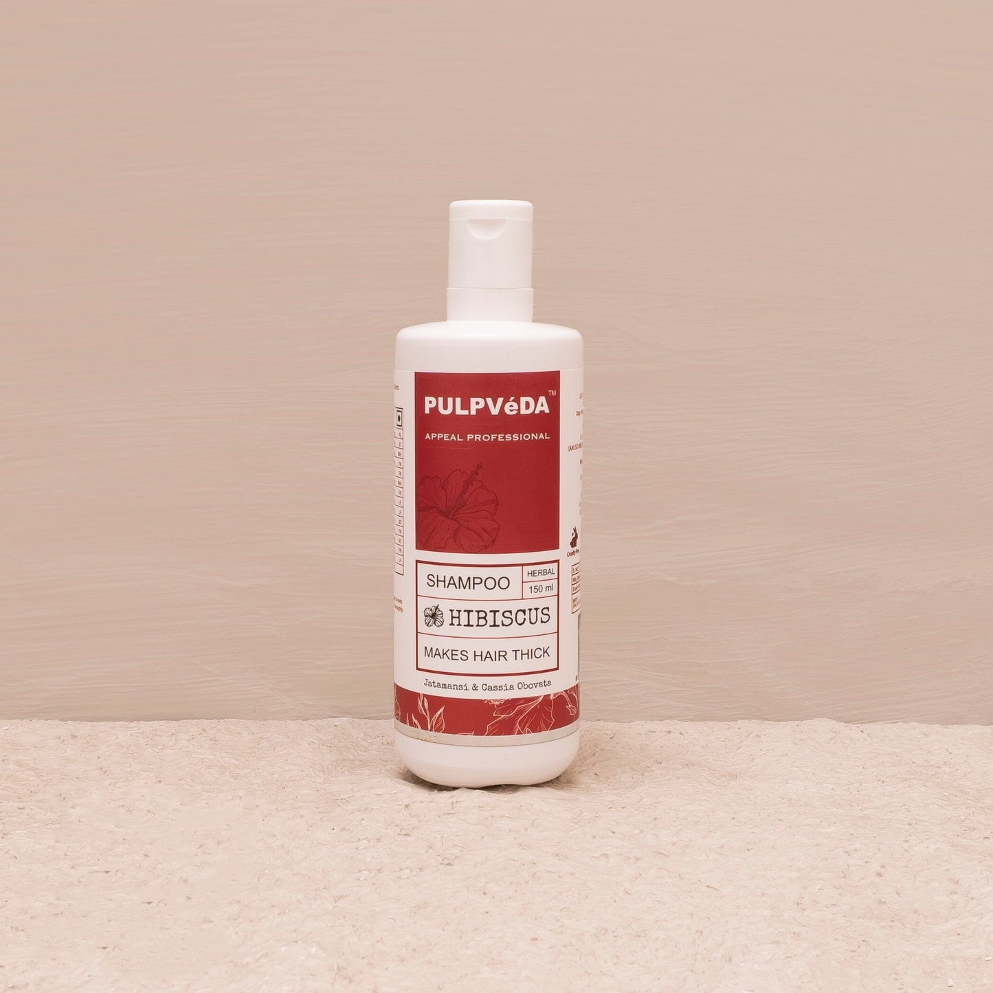 HIBISCUS HAIR SHAMPOO WITH JATAMANSI AND SHIKAKAI HERB EXTRACTS | Makes Hair Thick | 150 ml Hair Shampoo Pulpvéda