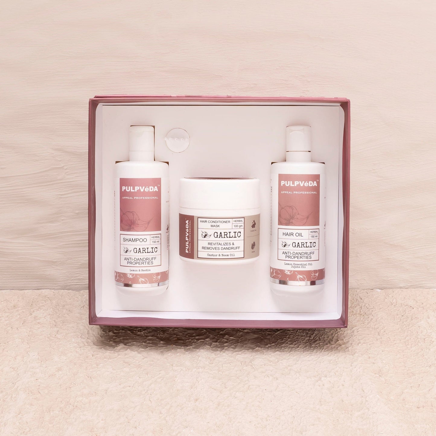 GARLIC HAIR ESSENTIALS KIT| Fights Dandruff & Promotes Natural Hair hair care kit Pulpvéda