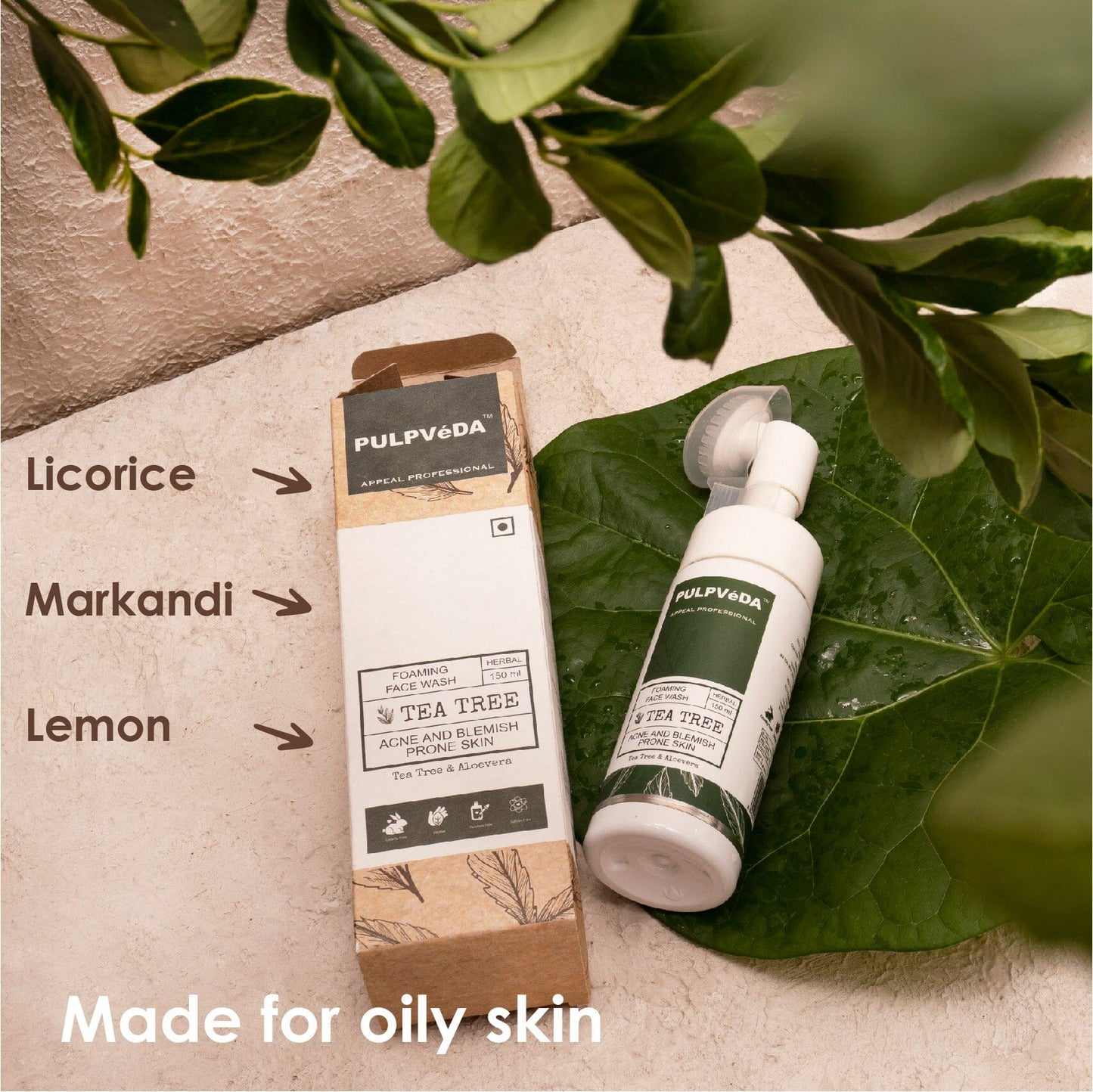 TEA TREE FOAMING FACE WASH 150ml Health & Beauty Pulpvéda