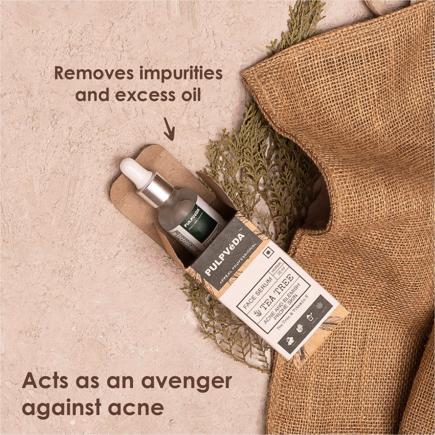 TEA TREE FACE SERUM FOR OILY SKIN 30ml Health & Beauty Pulpvéda