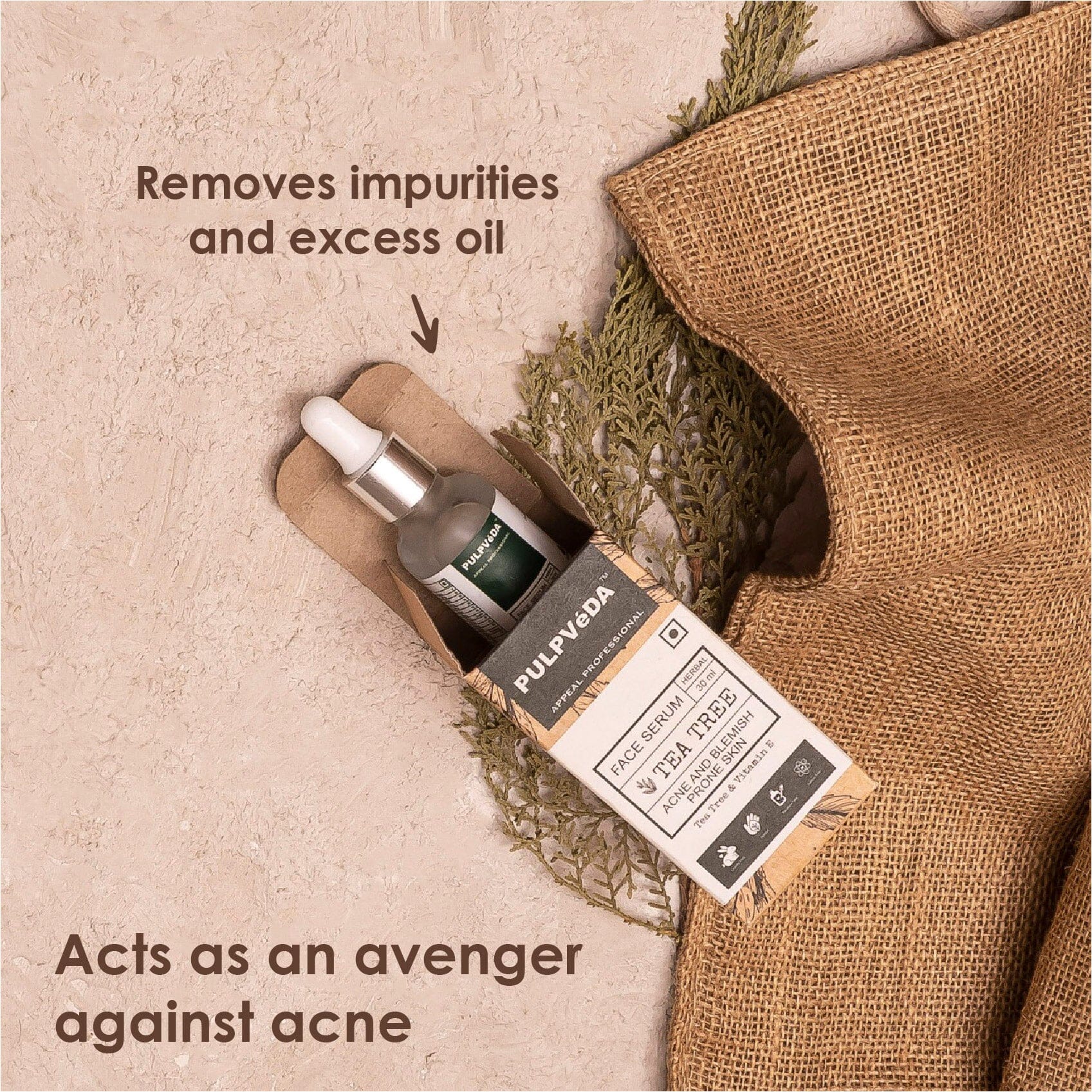 TEA TREE FACE SERUM FOR OILY SKIN 30ml Health & Beauty Pulpvéda