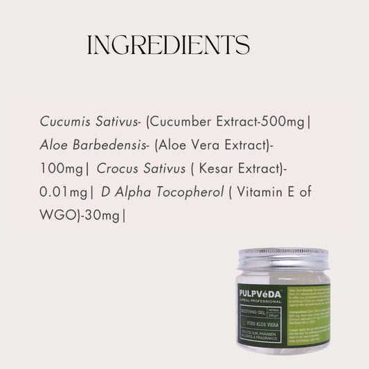 PURE SOOTHING ALOE GEL Health & Beauty Pulpvéda