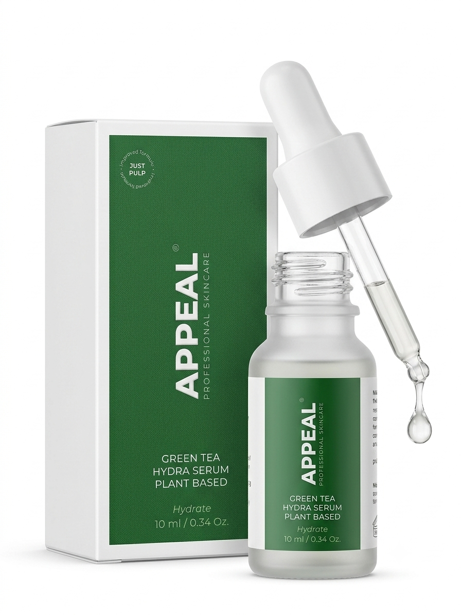 APPEAL (House Of Pulpveda) Green Tea Hydra Serum for dry and dehydrated skin | Boosts Moisture | Detoxifies Skin | Plant Based | Botanical extracts | olive & Argan |10 ml