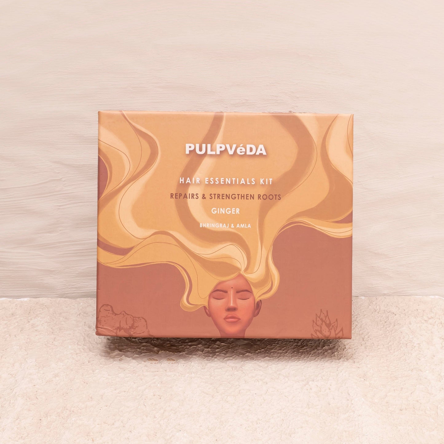 Ginger Hair Essential Kit| Repairs and Strengthen Roots| Bhringraj & Amla hair care kit Pulpvéda 